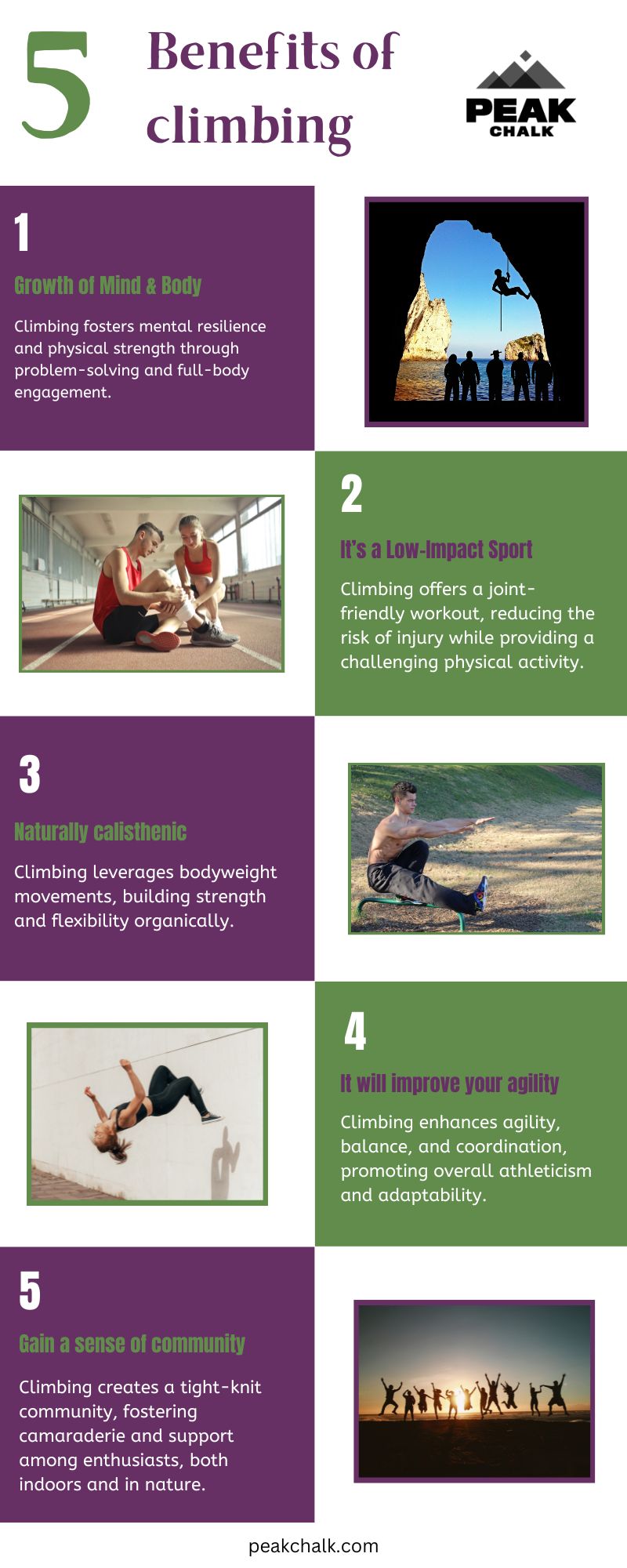 Reaching New Heights The Health Benefits of Climbing Peak Chalk