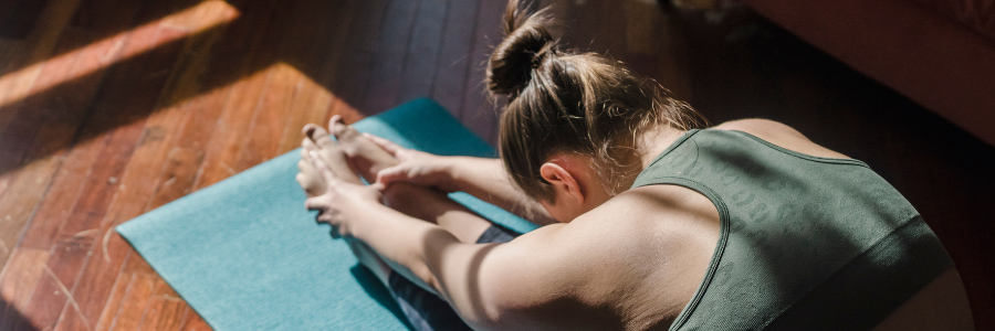 warm-up routine for a climber before hitting the wall.